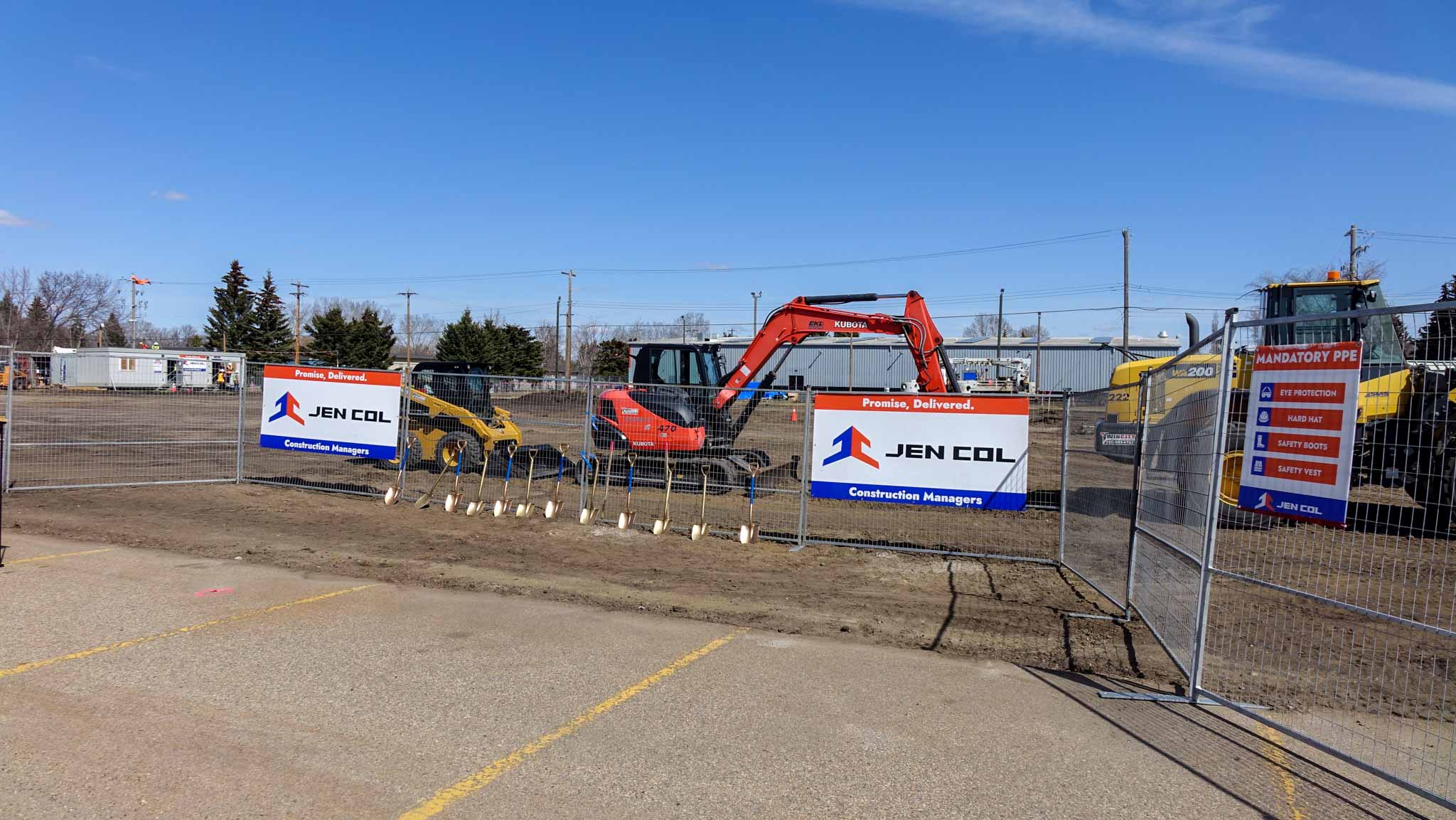 JEN COL starts construction on Dale Fisher Arena.