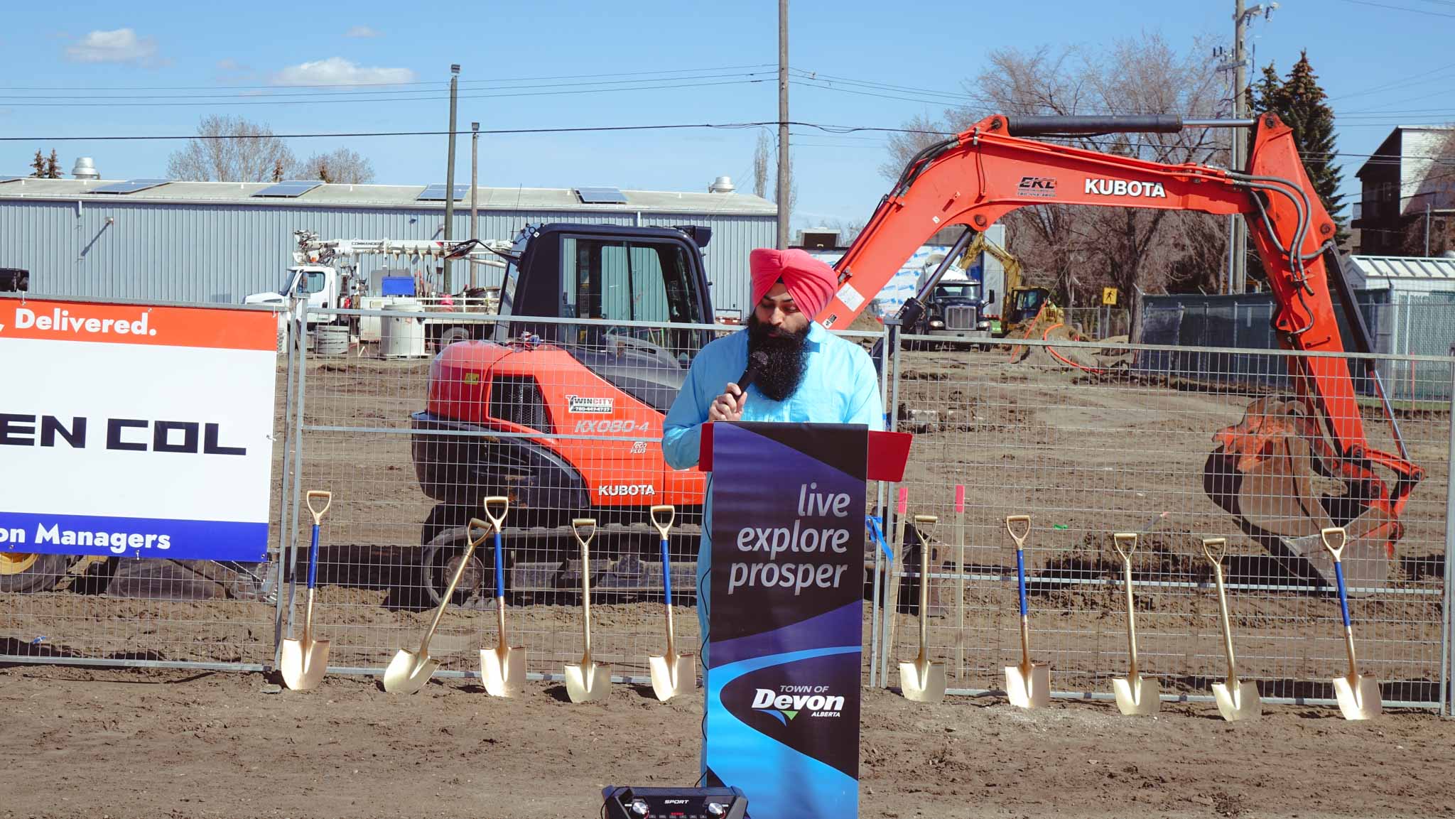 Speach at the Dale Fisher groundbreaking.