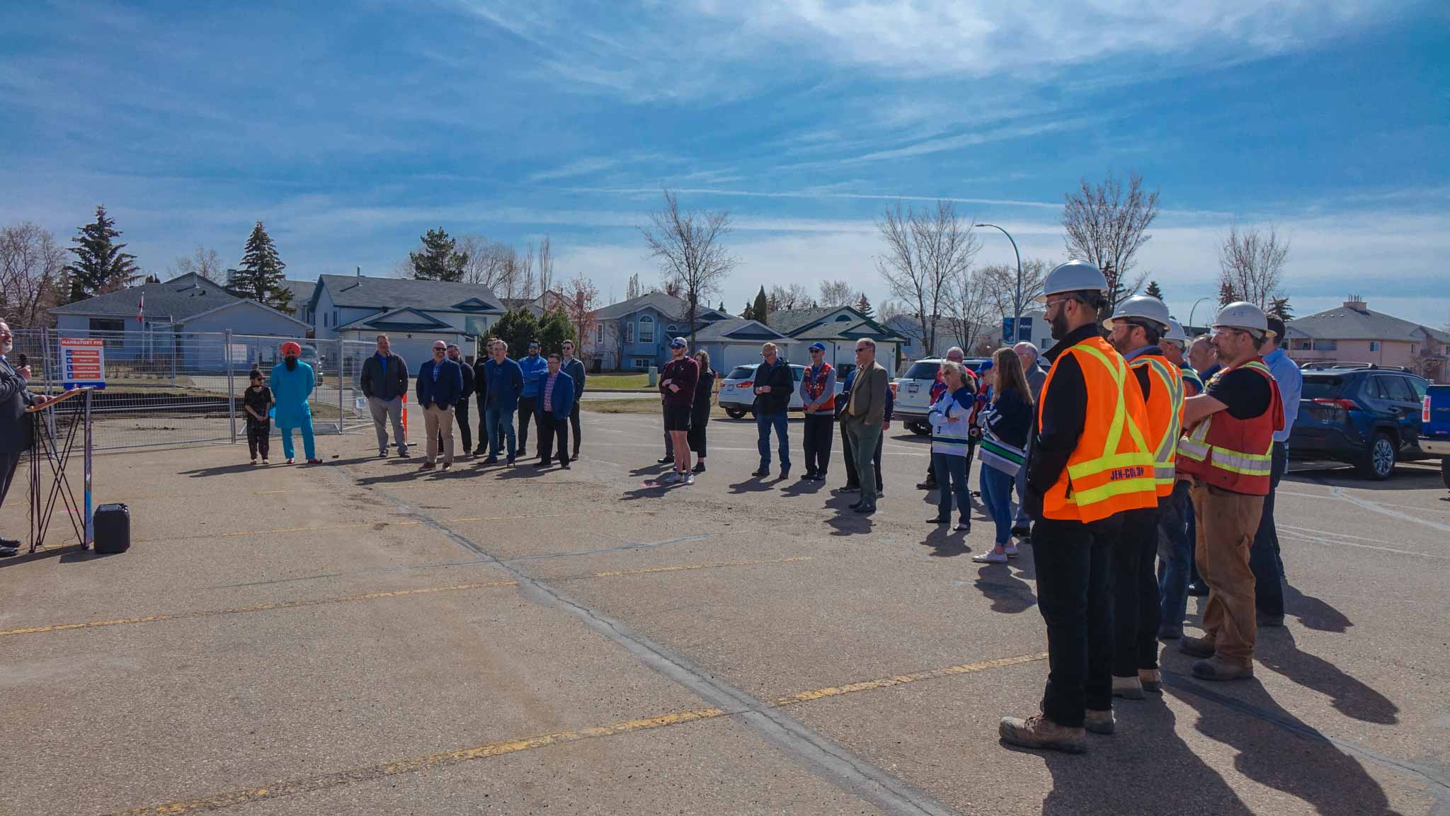 Devon arena groundbreaking attendance. 
