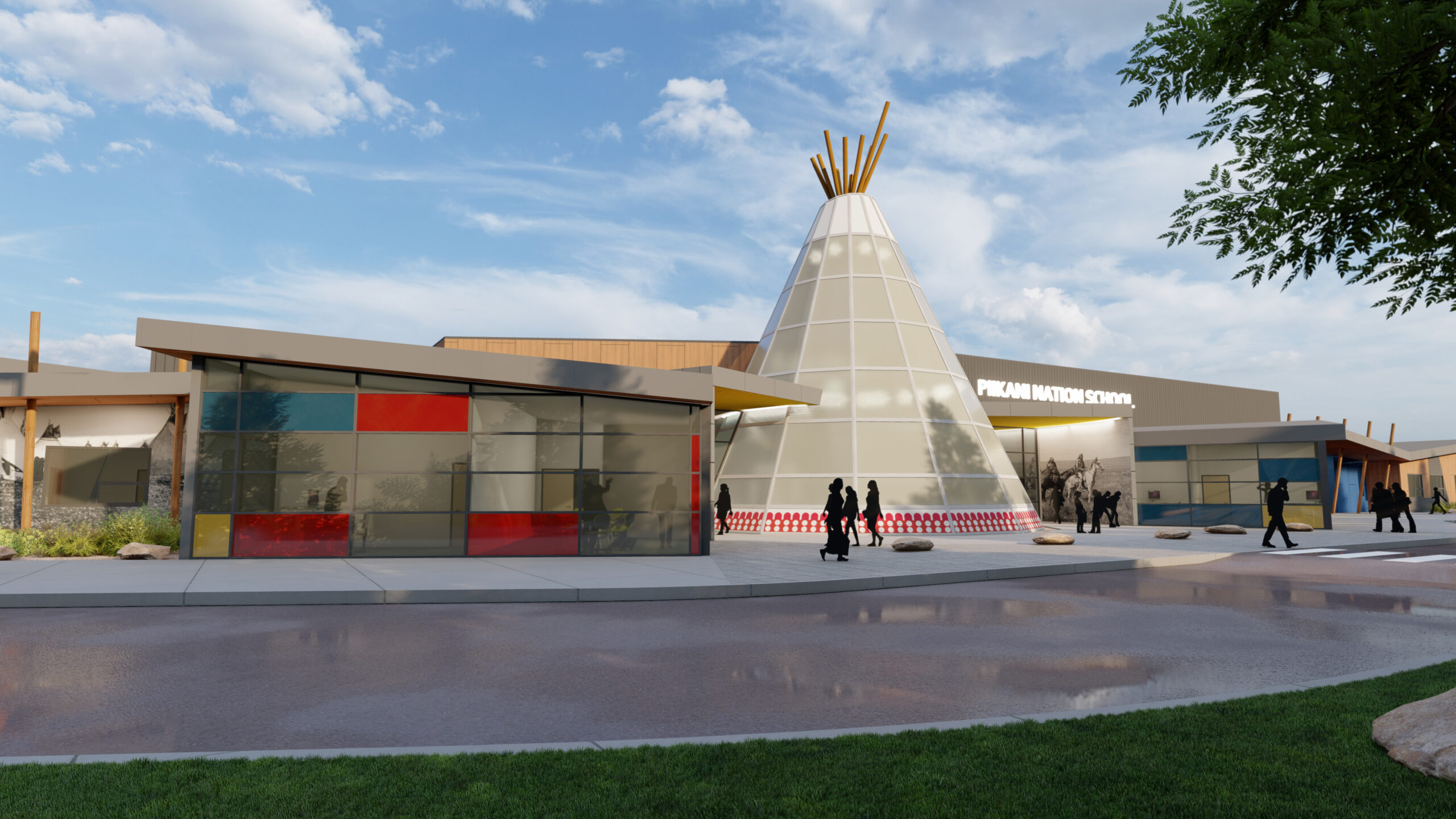 Piikani School Rendering