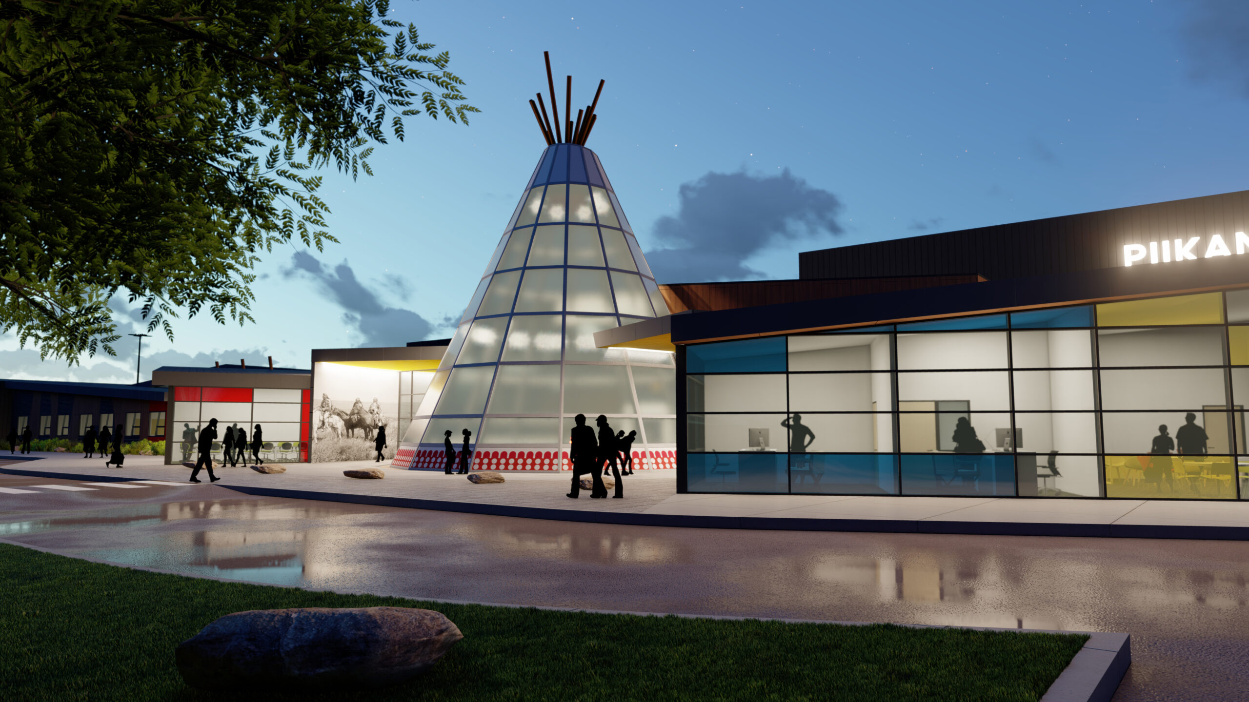 Piikani School Rendering