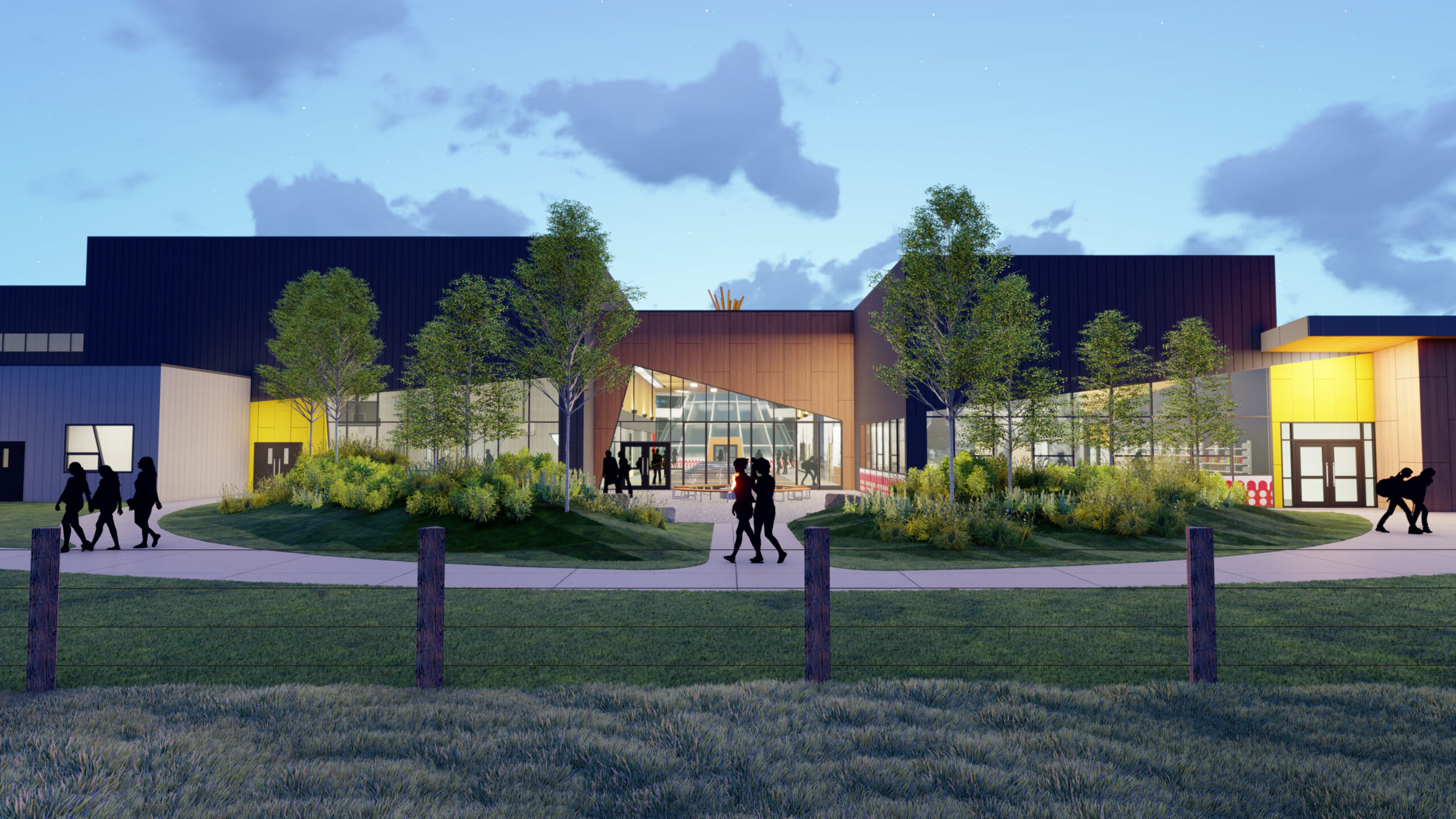 Piikani School Rendering