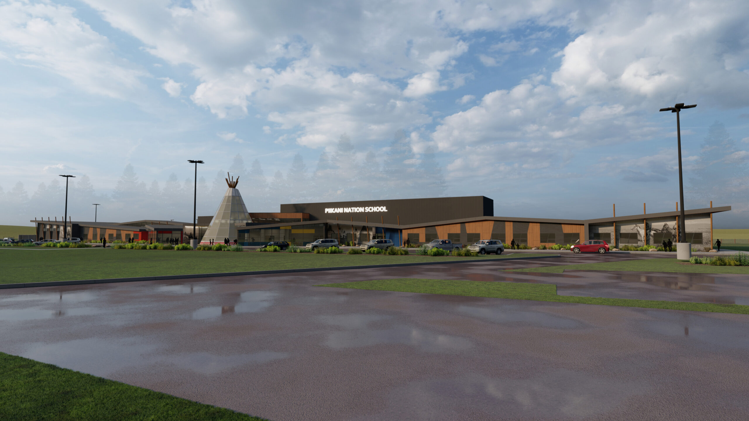 Piikani School Rendering