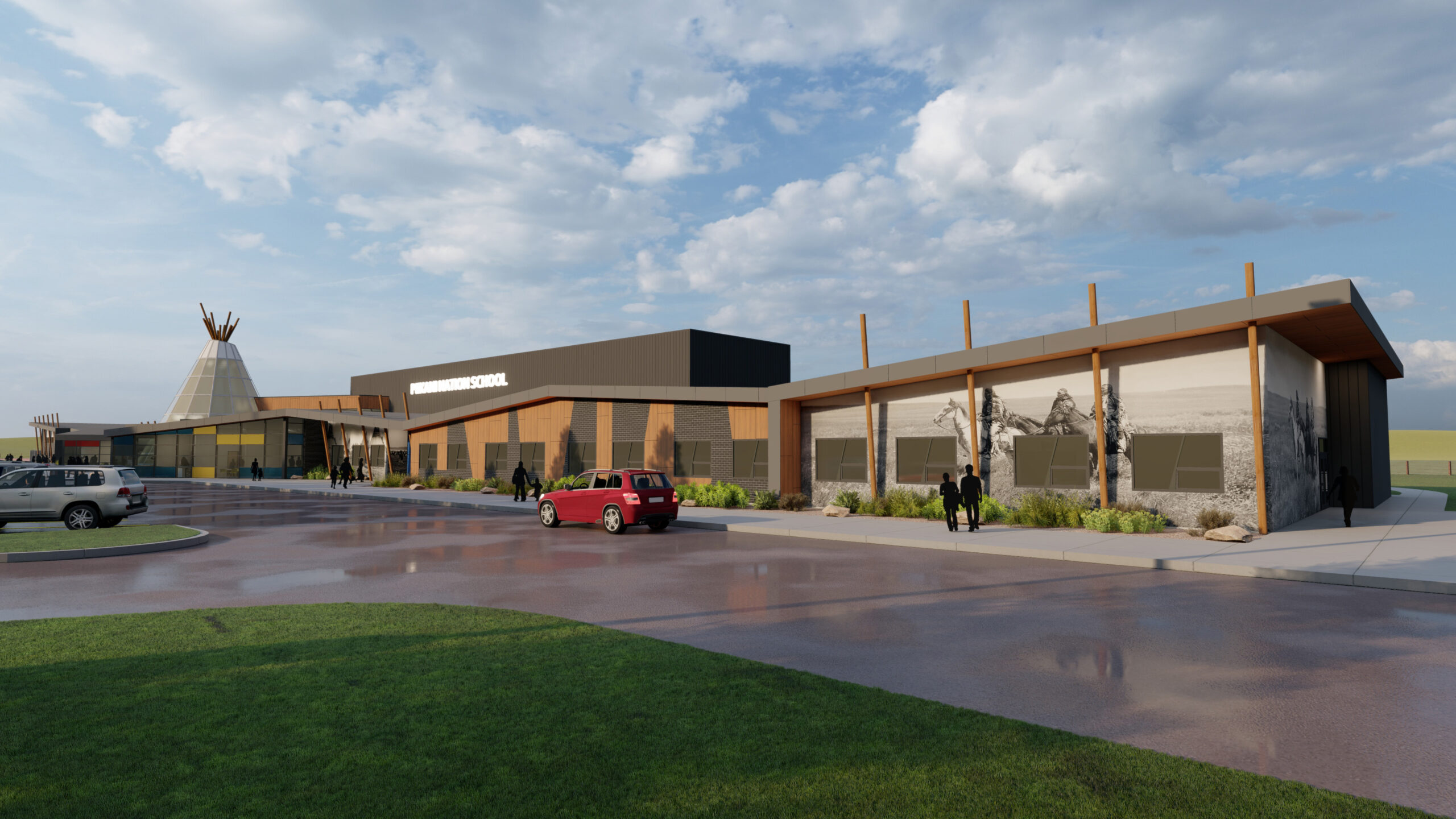 Piikani School Rendering